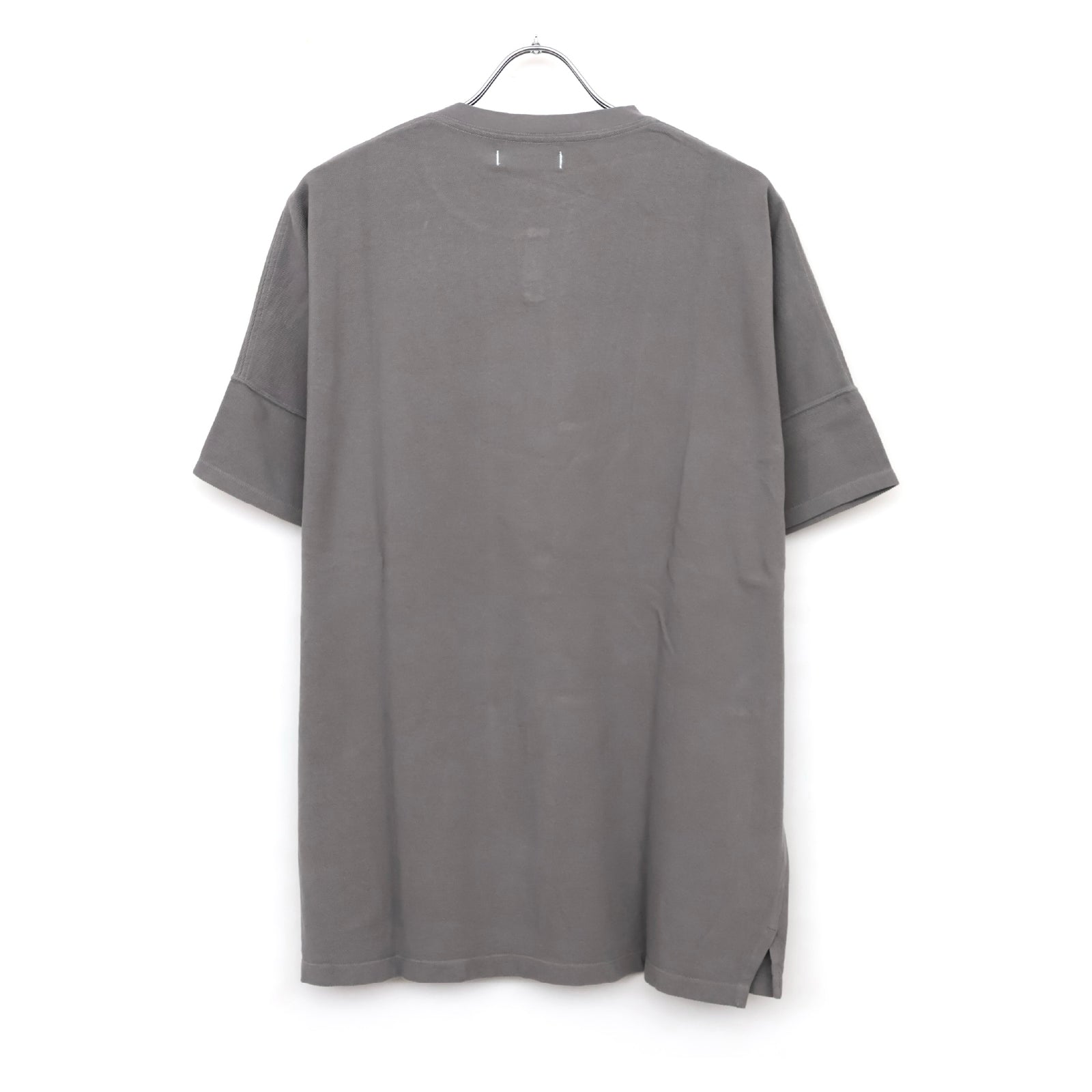 CLERK S/S T-NECK TEE COTTON PIQUE OVERDYED