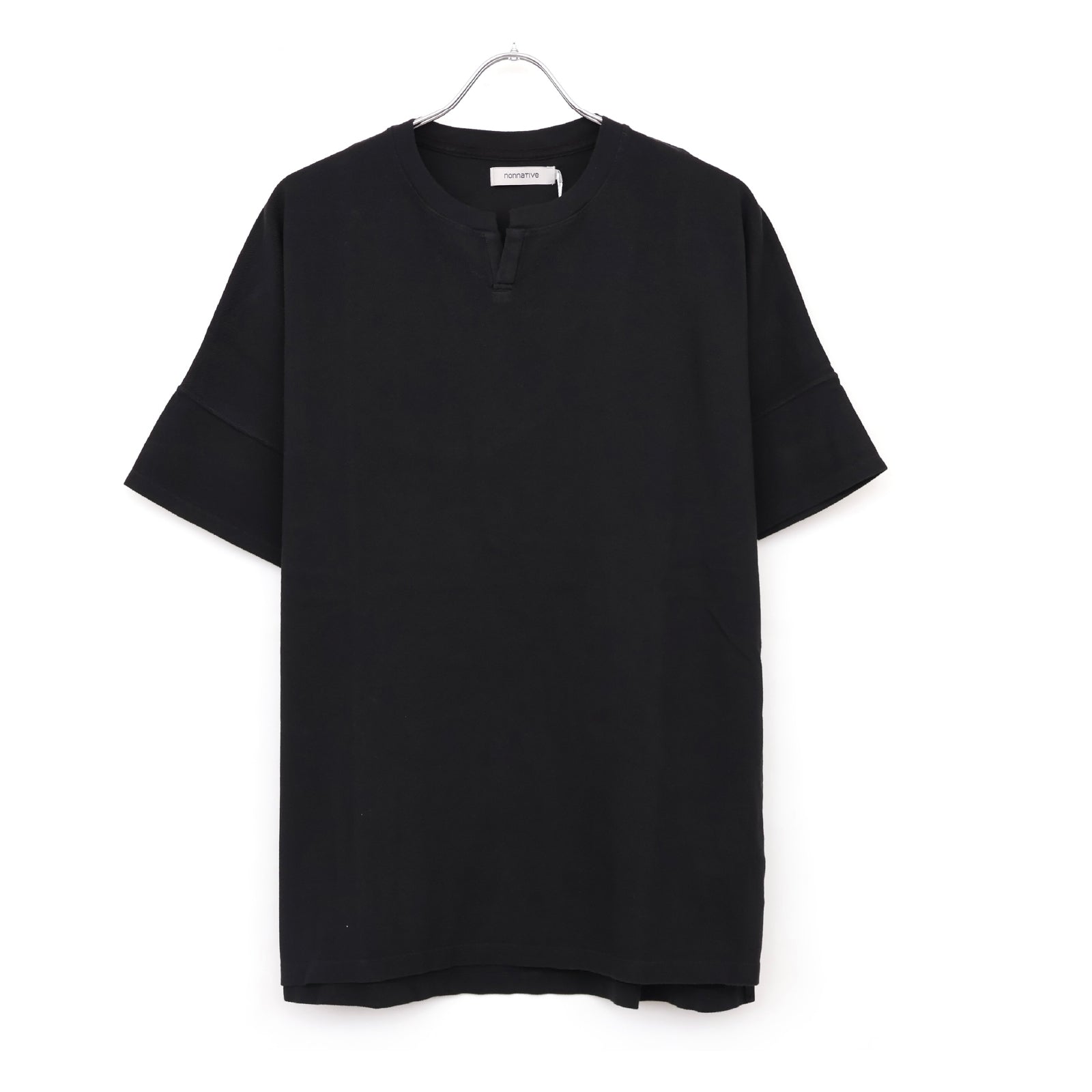 CLERK S/S T-NECK TEE COTTON PIQUE OVERDYED