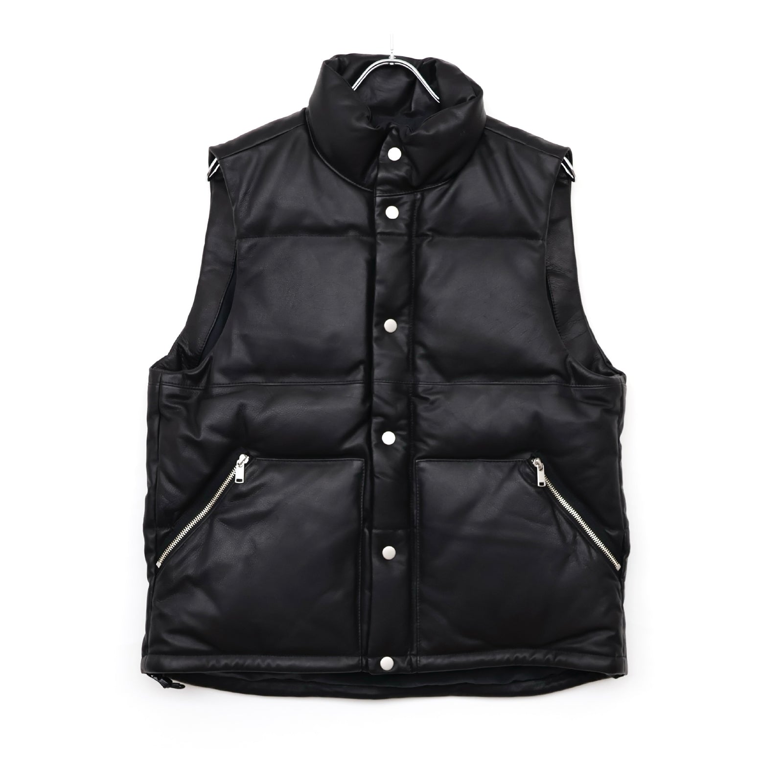EXPLORER DOWN VEST COW LEATHER WITH WINDSTOPPER®