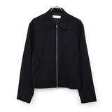 MINI JACKET Black Worsted Wool