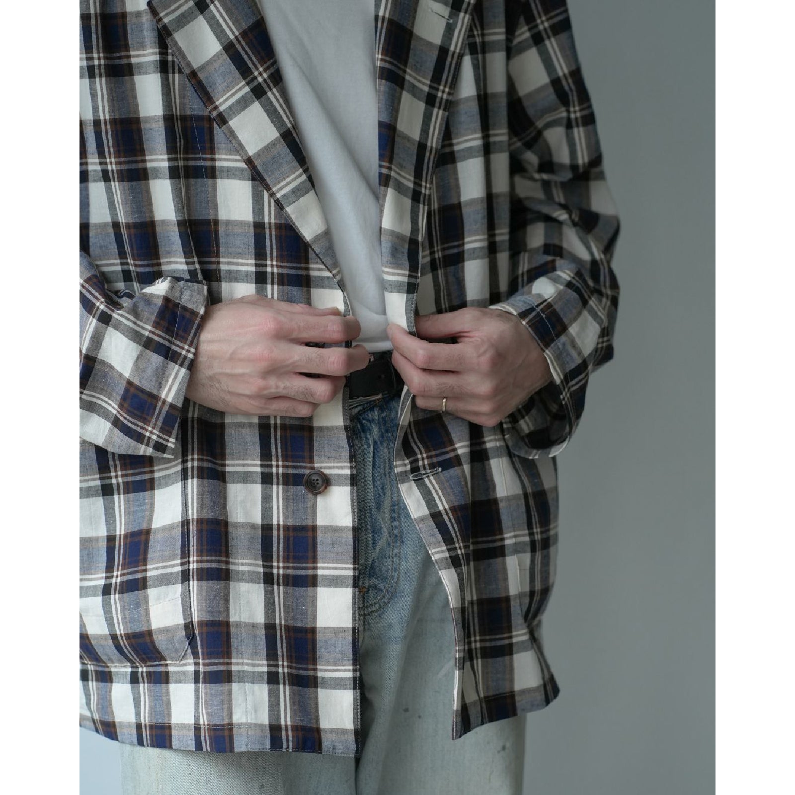 COVERALL JACKET - CHECK