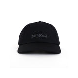 Fitz Roy Icon Trad Cap Text Logo: Ink Black