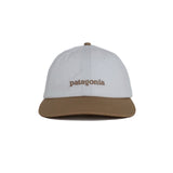 Fitz Roy Icon Trad Cap Text Logo: Birch White w/Grayling Brown
