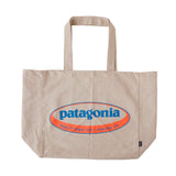 Recycled Oversized Tote '95 Oval Logo: Classic Tan