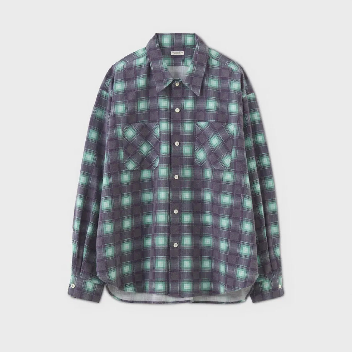 Print Flannel Work LS Shirt