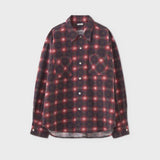 Print Flannel Work LS Shirt OLD PINK