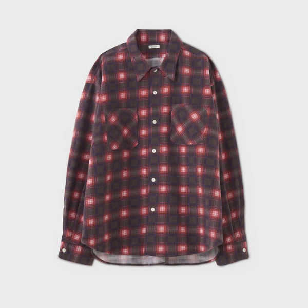 Print Flannel Work LS Shirt