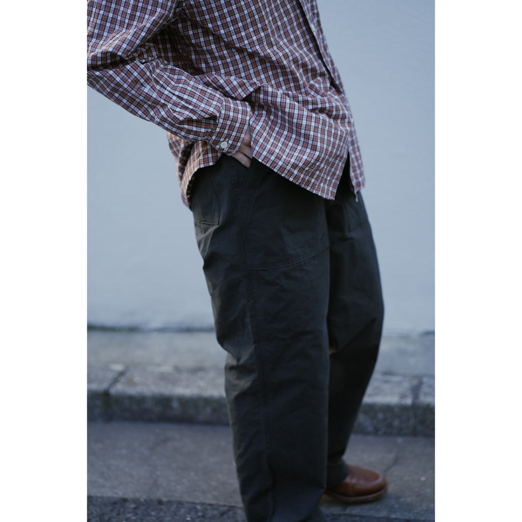 WAXED CLOTH FATIGUE TROUSERS - ref. / Web Store