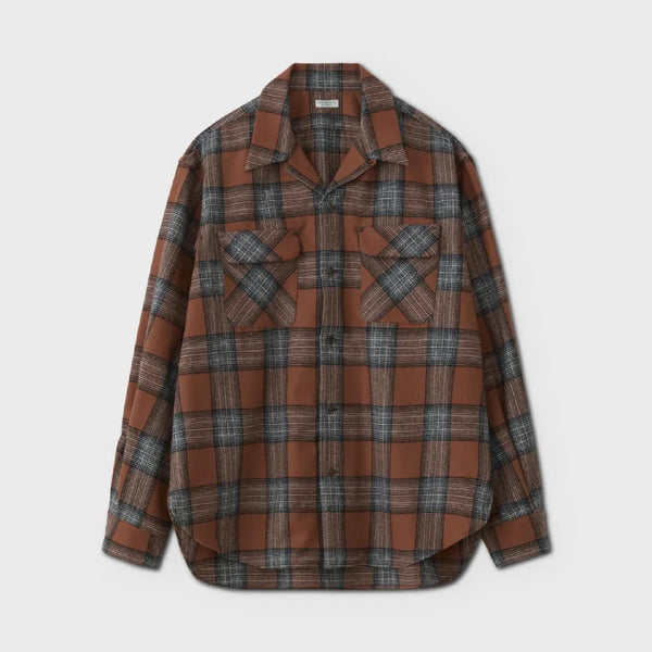 W/CA Ombre Open Collar LS Shirt