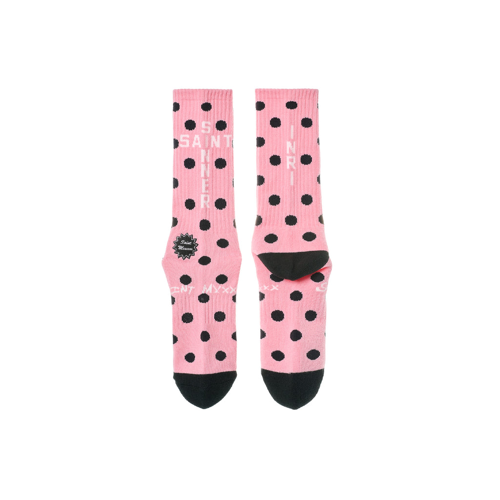 SOCKS / DOT / PINK+BLACK - ref. / Web Store