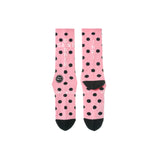 SOCKS / DOT / PINK+BLACK PINK+BLACK