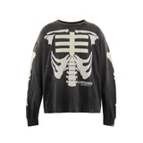 BH_LS T-SHIRT / BONE BLACK