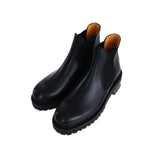 Side Gore Boots in Grain Leather (Women's) BLACK