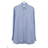 COTTON SILK OVERSIZED LS SHIRT SAX