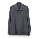 W/CA FLEECE LIGHT ZIP JACKET GREY