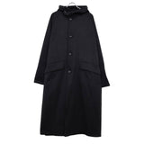 × Ten c / HOODED COAT BLACK