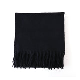 Woolly Large Stole Black