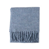 Woolly Large Stole Grey Blue