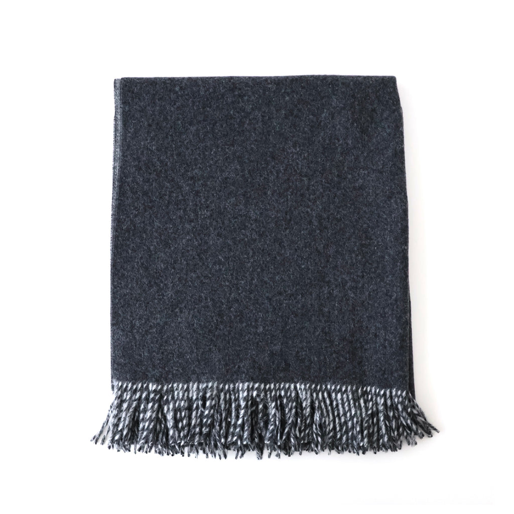 Two-Color Large Brushed Stole