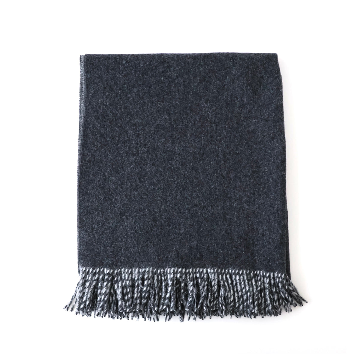 Two-Color Large Brushed Stole