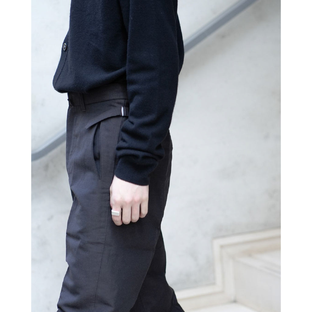 Dylan Flared Trousers in Linen & Wool - ref. / Web Store