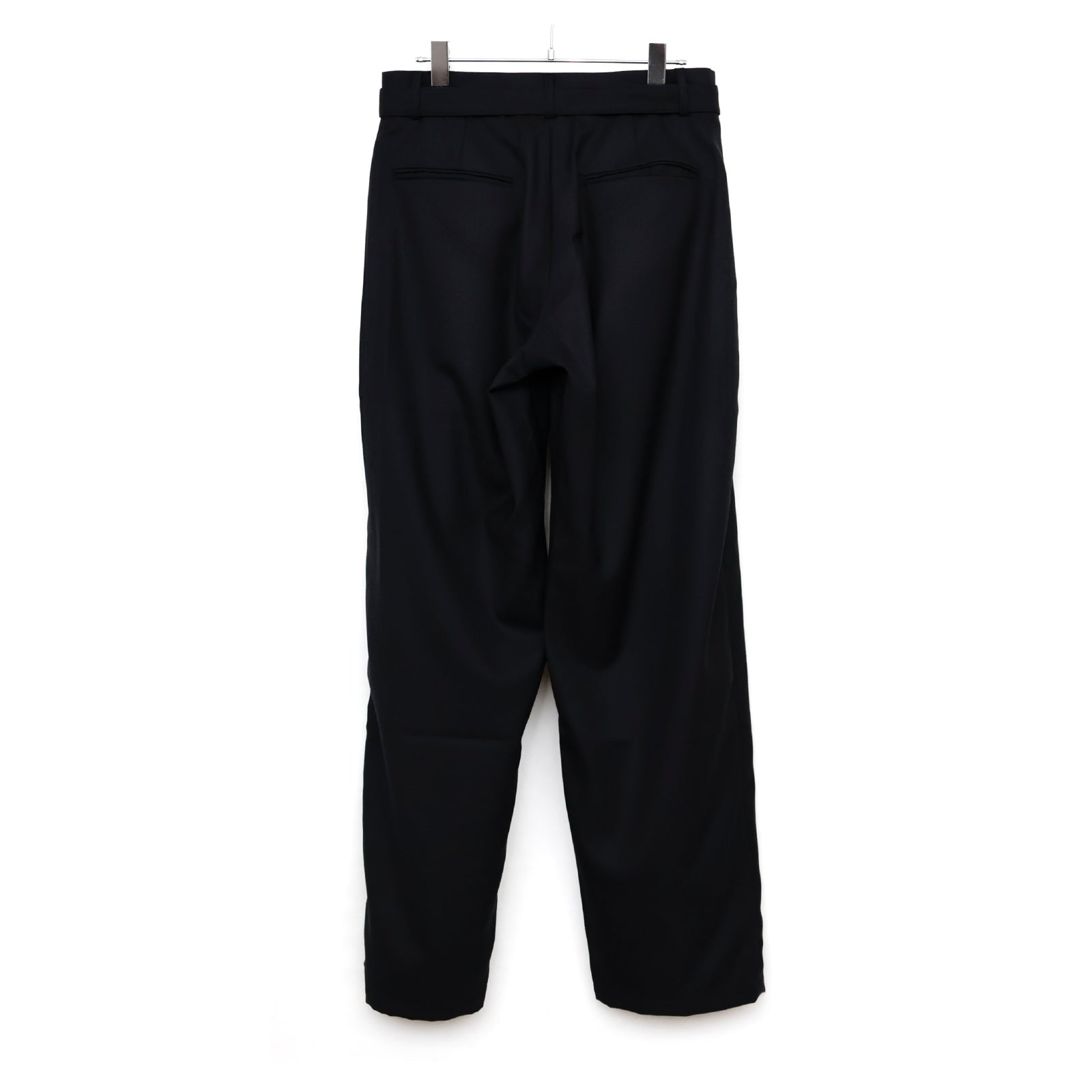 Ren Belted Tuck Trousers in Wool