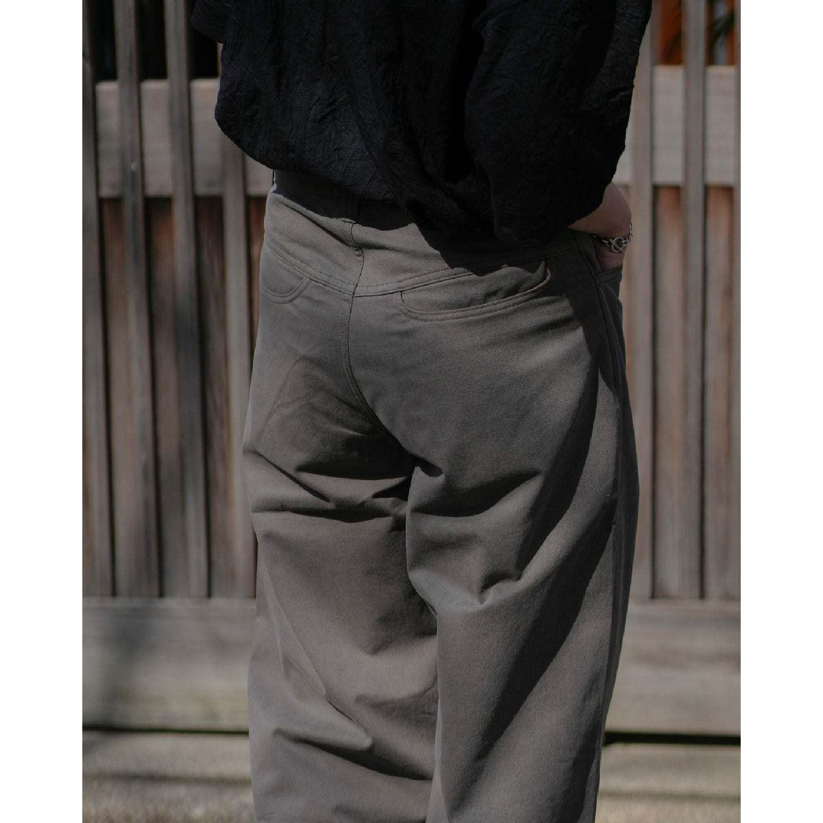 Tyler Wide-Leg Pants in Cotton Nep