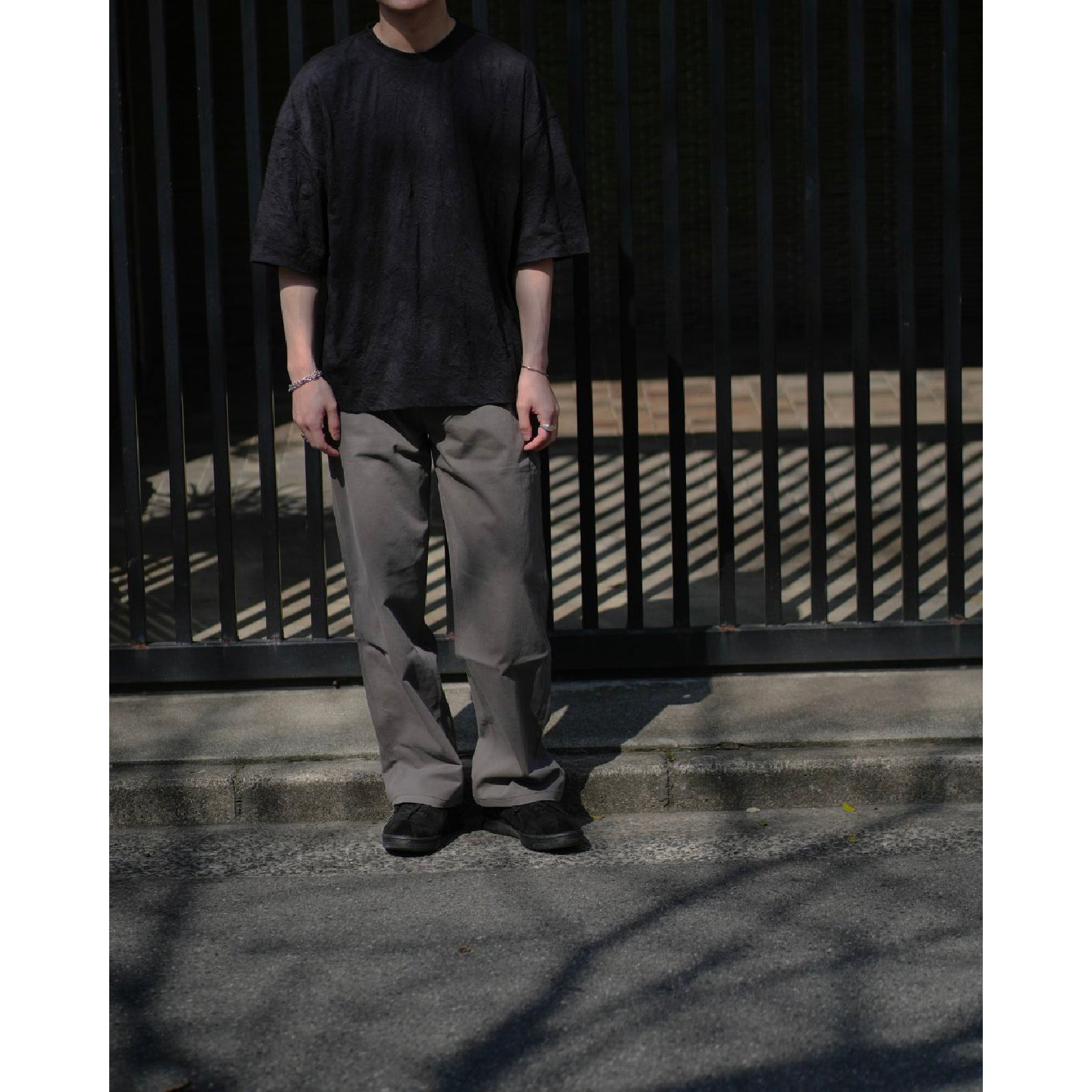 Tyler Wide-Leg Pants in Cotton Nep