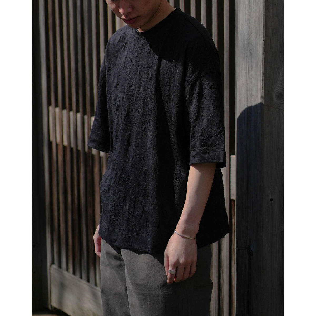 Totti Crinkled T-Shirt in Cotton