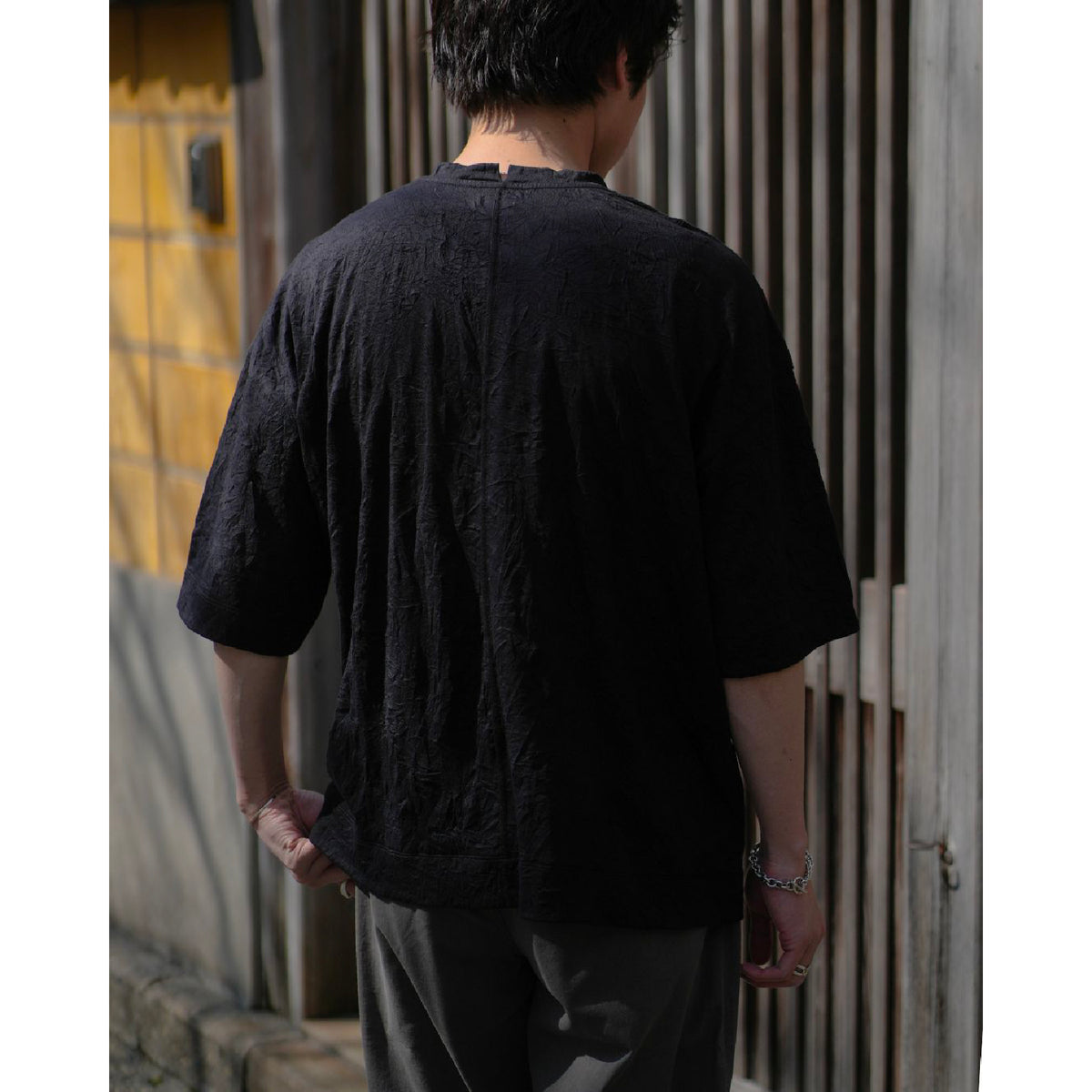 Totti Crinkled T-Shirt in Cotton