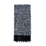 Two Colour Woolly Scarf Black/White