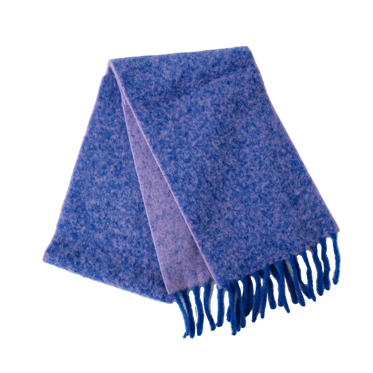 Two Colour Woolly Scarf