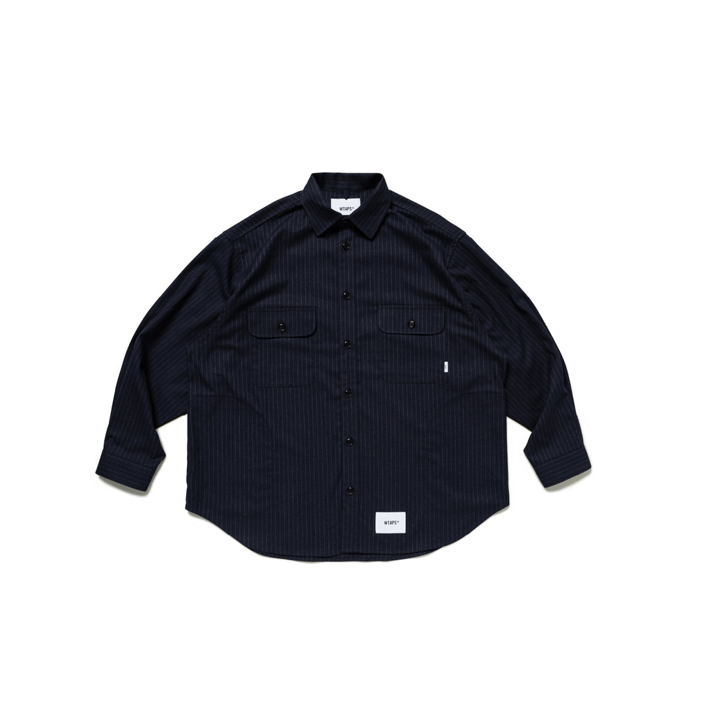 WTAPS 23AW JMOD 01 LS ネイビー XL ジャングルシャツ-