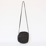 DA05 / DEER LEATHER SHOULDER POUCH BLACK